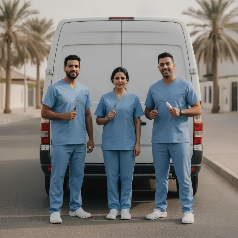 أخصائي أقدام فريق في العين